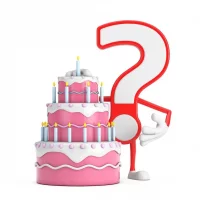 question-mark-sign-cartoon-character-person-mascot-with-birthday-cartoon-dessert-tiered-cake-...webp